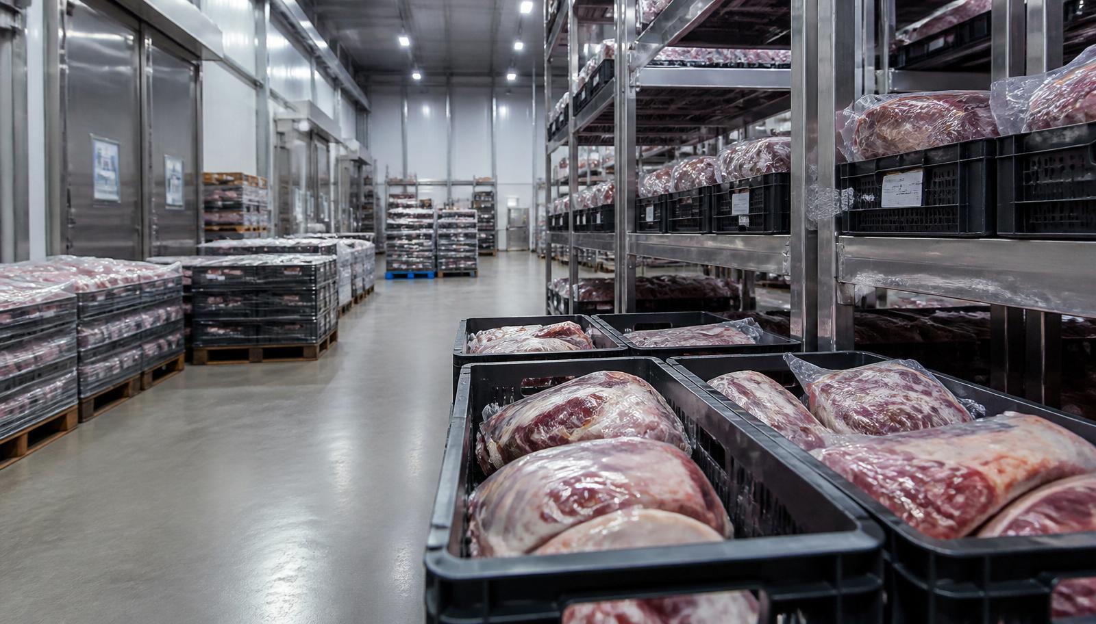 Wholesale meat cold storage warehouse in the UK